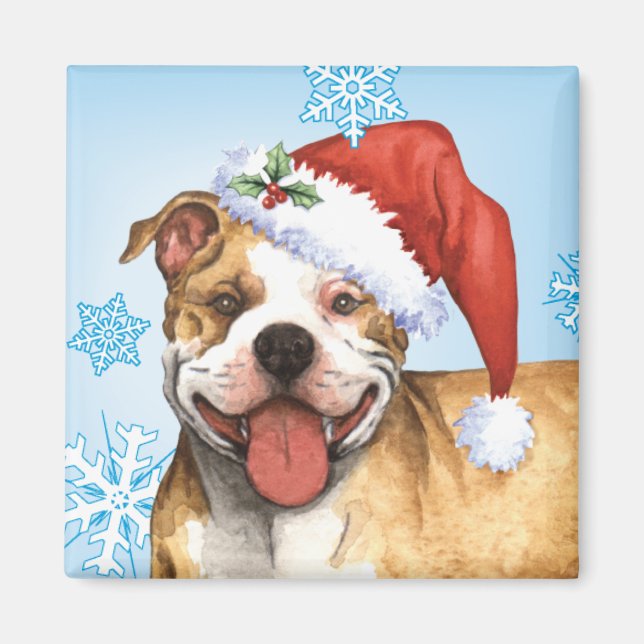 Íman Happy Howliday Pit Bull Terrier (Frente)