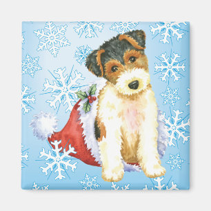 Íman Happy Howliday Wire Fox Terrier