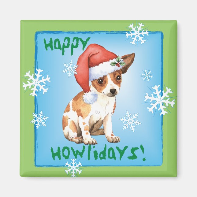 Íman Happy Howlidays Chihuahua (Frente)