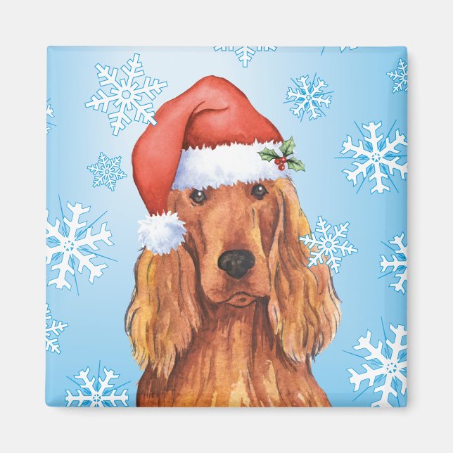 Íman Happy Howlidays Irish Setter (Frente)