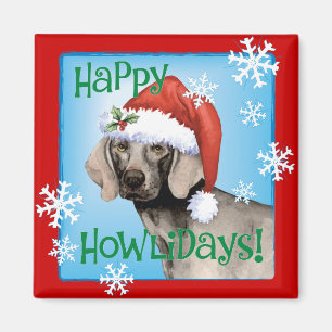 Íman Happy Howlidays Weimaraner
