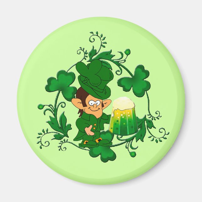 Íman Happy Leprechaun Magnet (Frente)