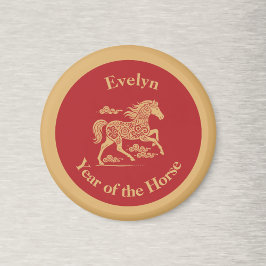 Íman Happy Lunar New Year of the Horse Lucky Clouds