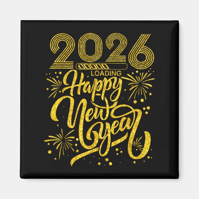 Íman Happy New Year 2026 Funny New Years Eve Party Men  (Frente)