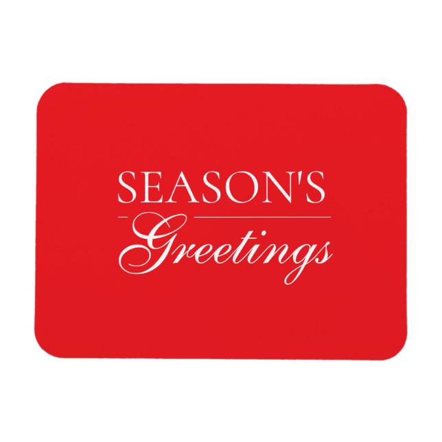 Íman Happy New Year Merry Christmas Holiday Season Card (Horizontal)
