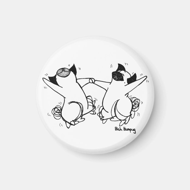 Íman Happy Pug Dance (Frente)