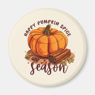 Íman Happy Pumpkin Spice Season - Cozy Autumn Vibes