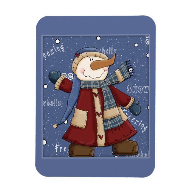 Íman Happy Snowman (Vertical)
