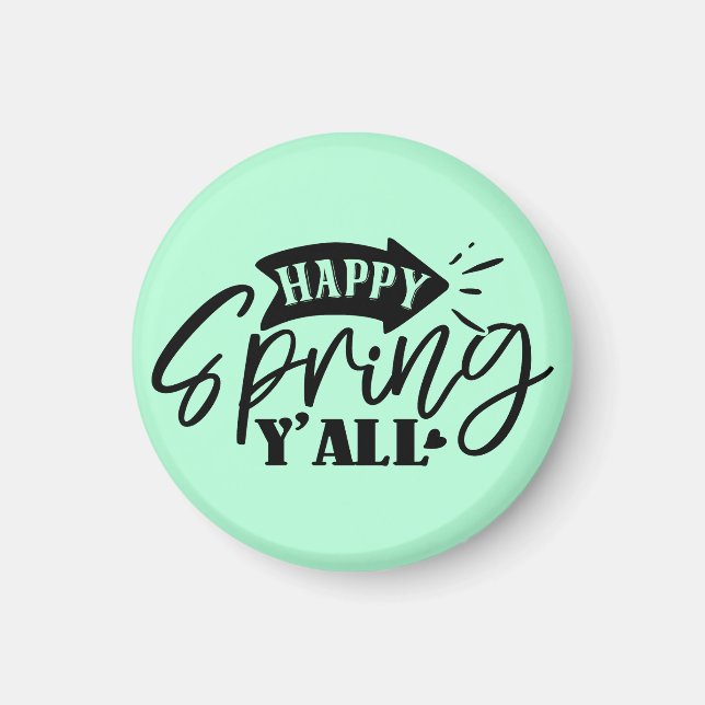 Íman Happy Spring Y’all Typography Design-49765 (Frente)