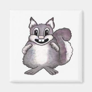 Íman Happy Squirrel Cartoon Drawing 