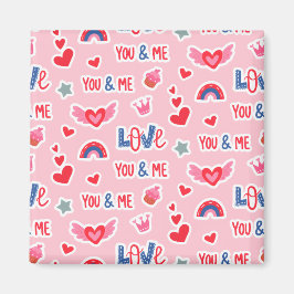 Íman Happy Valentine’s Day Red Heart Art Romantic Lover