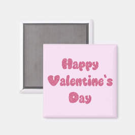 Íman Happy Valentine's Day Glitter Magnet