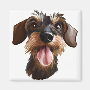Íman Happy Wirehaired Dachshund