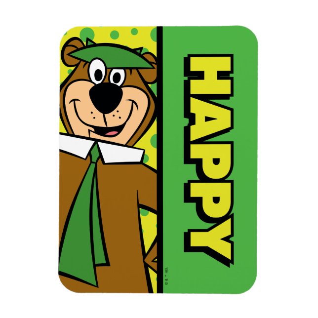 Íman Happy Yogi Bear (Vertical)