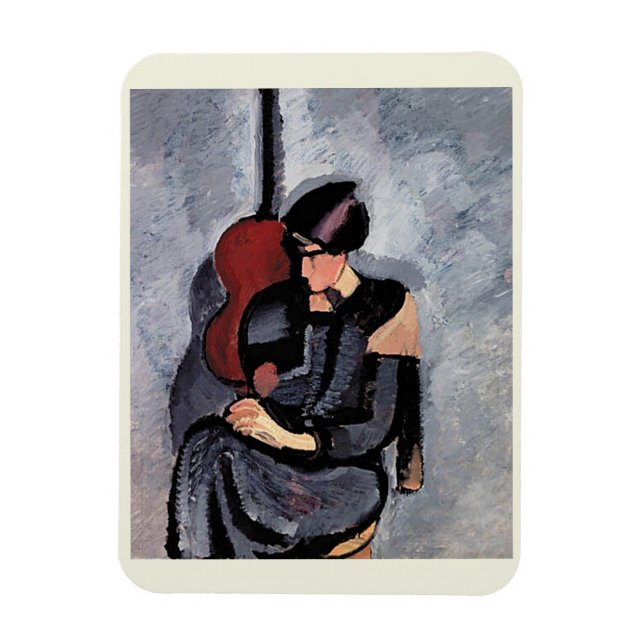 Íman Harald Giersing - Dame foran en guitar (Vertical)