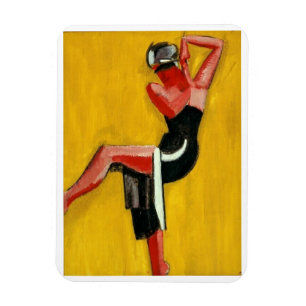 Íman Harald Giersing, Dancer em Fundo Amarelo, 1920
