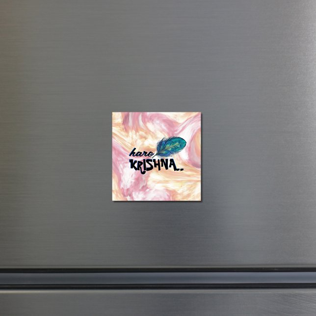 Íman "Hare Krishna" Peacock Feather Hindu (Criador carregado)