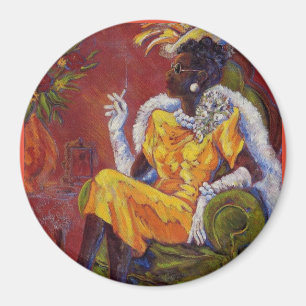 Íman Harlem Dourado Magnet