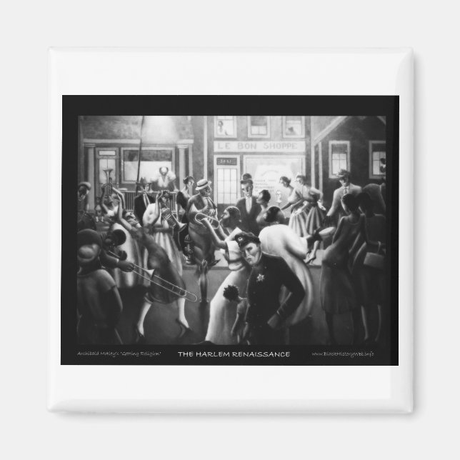 Íman Harlem Renaissance Art - "Conseguir Religião" (Frente)