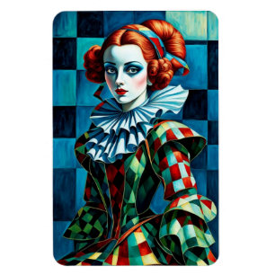 Íman "Harlequin Elegance - Art Magnet"