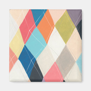 Íman Harlequin Hopscotch - Padrão de Argyle