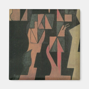 Íman Harlequin por Juan Gris, Vintage Cubism Art