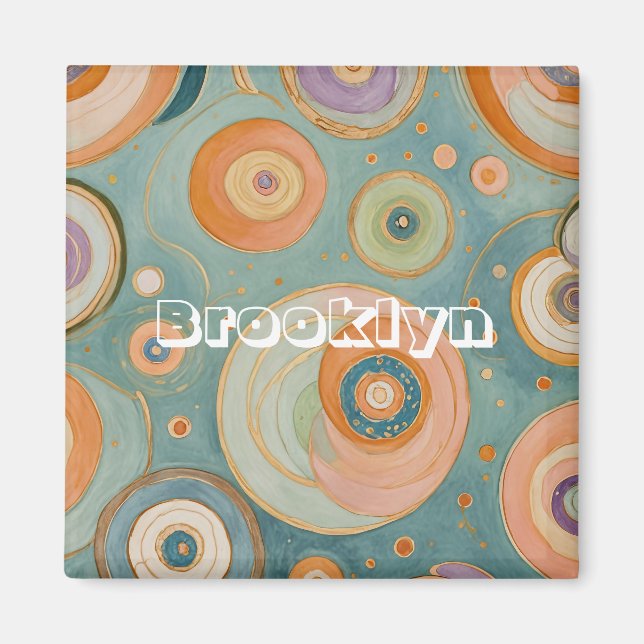 Íman Harmonia do caleidoscópio: Os Círculos De Pastel S (Frente)