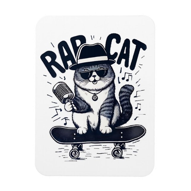 Íman Harmonia do Rap Cat (Vertical)
