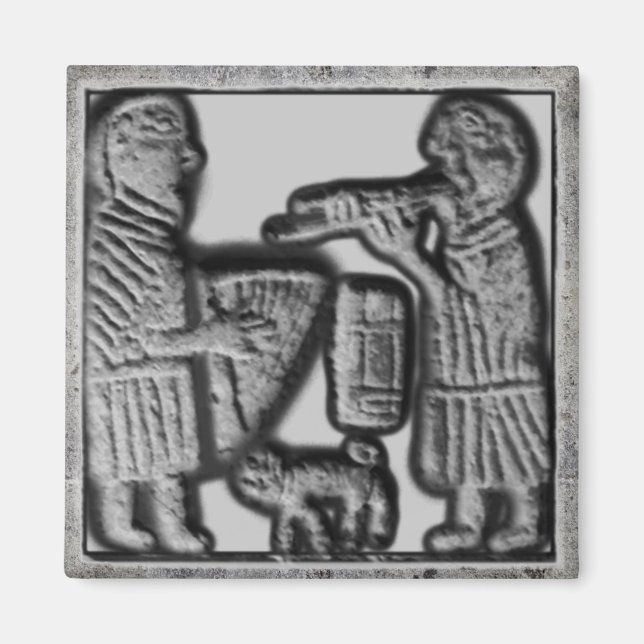 Íman Harp Medieval e Pipe com Cat (Frente)