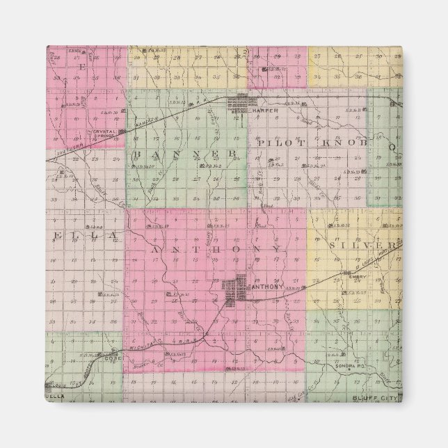 Íman Harper County, Kansas (Frente)