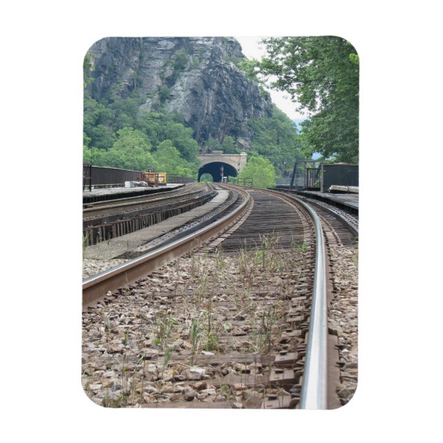 Íman Harpers Ferry WV Caminhos de ferro Magnet (Vertical)