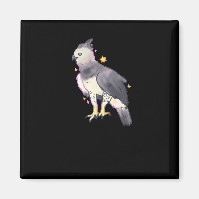 Íman Harpy Eagle Art Sticker (Frente)