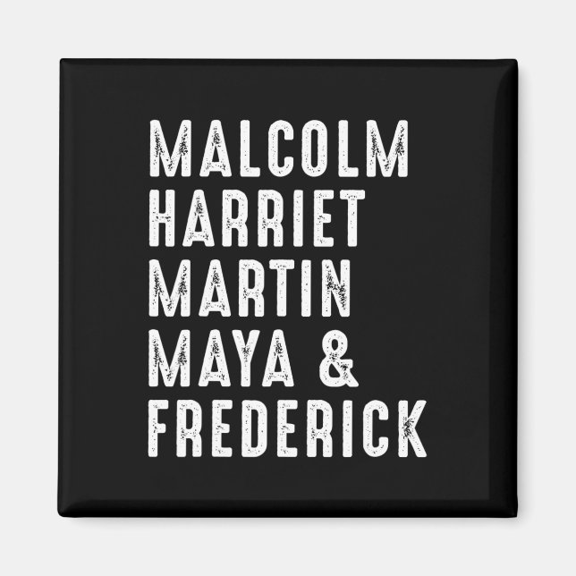 Íman Harriet Martin Maya Frederick Líderes Negros (Frente)