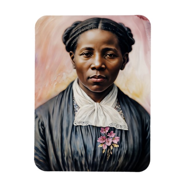 Íman Harriet Tubman Original Watercolor Art (Vertical)