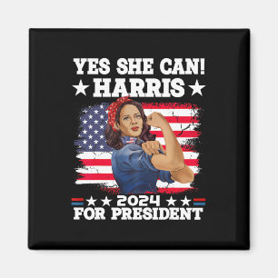 Íman Harris 2024 Presidente Eleição Kamala Sim Ela Pode