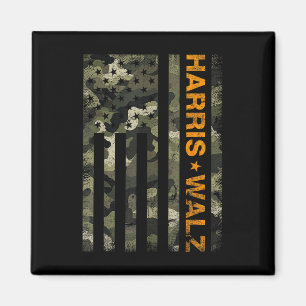 Íman Harris 2024 Presidente Usa Camouflage Dudes Walz W