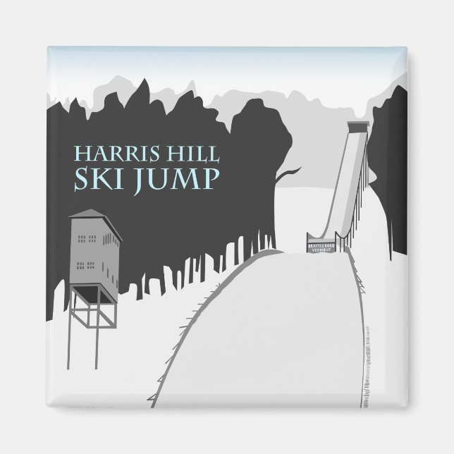 Íman Harris Hill Ski Jump Magnet (Frente)