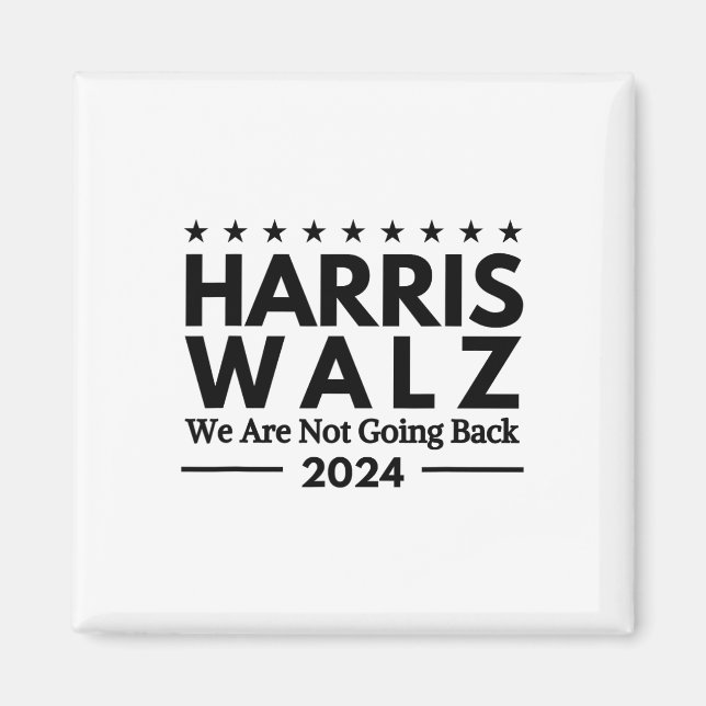 Íman Harris Tim Walz 2024 Não Vamos Voltar  (Frente)