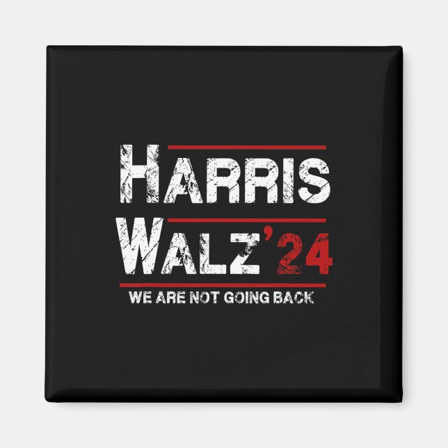 Íman Harris Tim Walz 2024 Não Vamos Voltar Eleição (Frente)