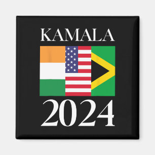 Íman Harris Vote em 2024 Bandeira jamaicana da Índia