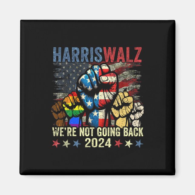 Íman Harris W pelo presidente 2024 Não vamos voltar (Frente)