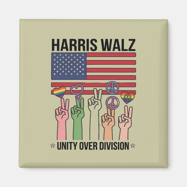 Íman Harris Waltz 2024 Unidade Acima da Divisão (Frente)