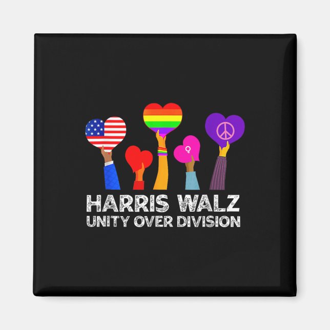 Íman Harris Waltz 2024 Unity Over Division Kamala Harri (Frente)
