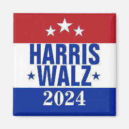 Íman Harris Walz 2024 Campaign Red Blue