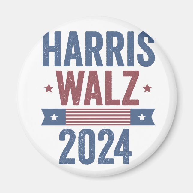 Íman Harris Walz 2024 Eleição Kamala Tim Waltz América (Frente)