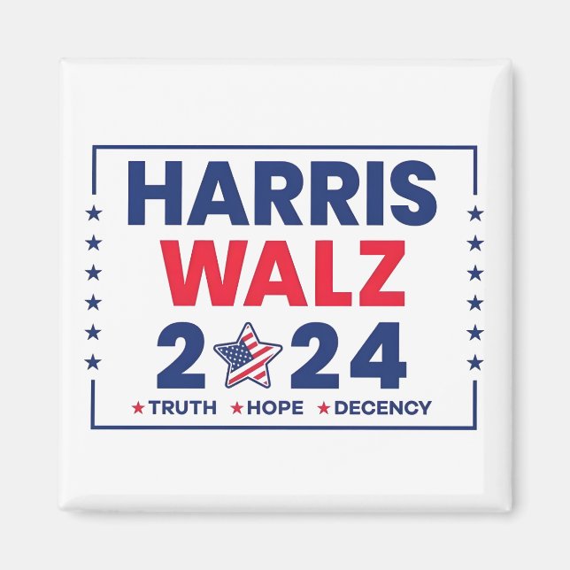 Íman Harris Walz 2024 | Harris Walz (Frente)