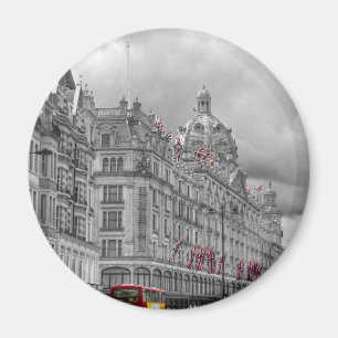 Íman Harrods do hdr do bw de Knightsbridge