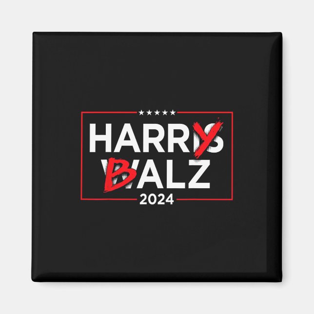Íman Harry B Kamala Harris E Tim W 2024 (Frente)