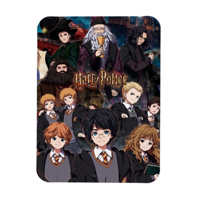 Íman HARRY POTTER™ Anime Ensemble Scene (Vertical)