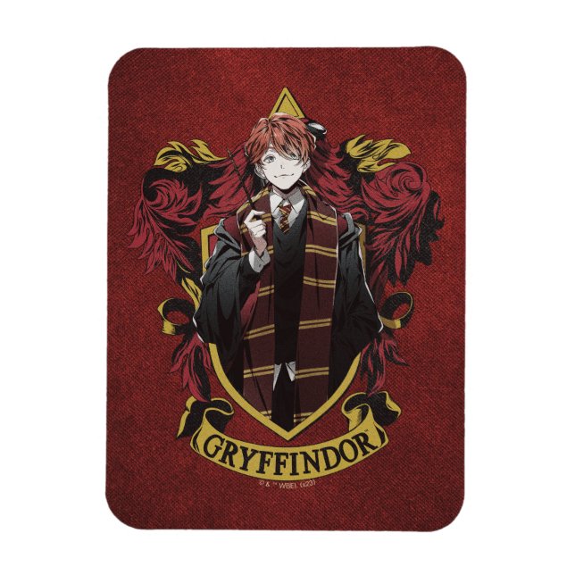 Íman HARRY POTTER™ | Anime Ron Weasley House Crest (Vertical)